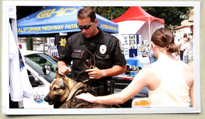 California Highway Patrol Booth